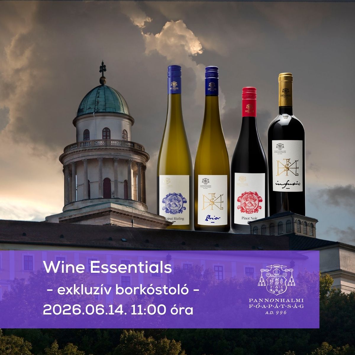 Wine essentials poszt | Pannonhalmi Főapátság Pincészete
